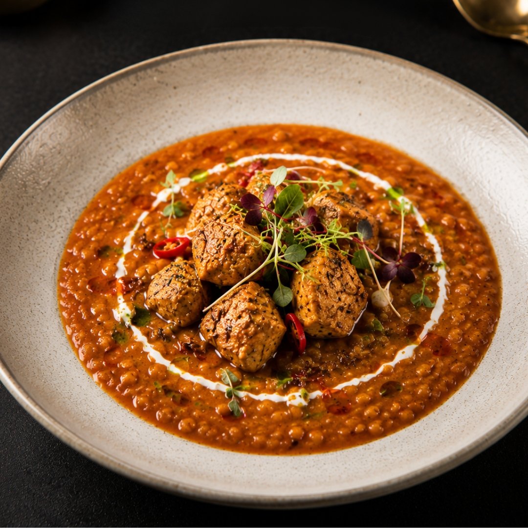Chicken Spicy Masoor Dal